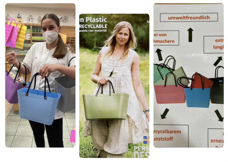 Einkaufstaschen green Plastic